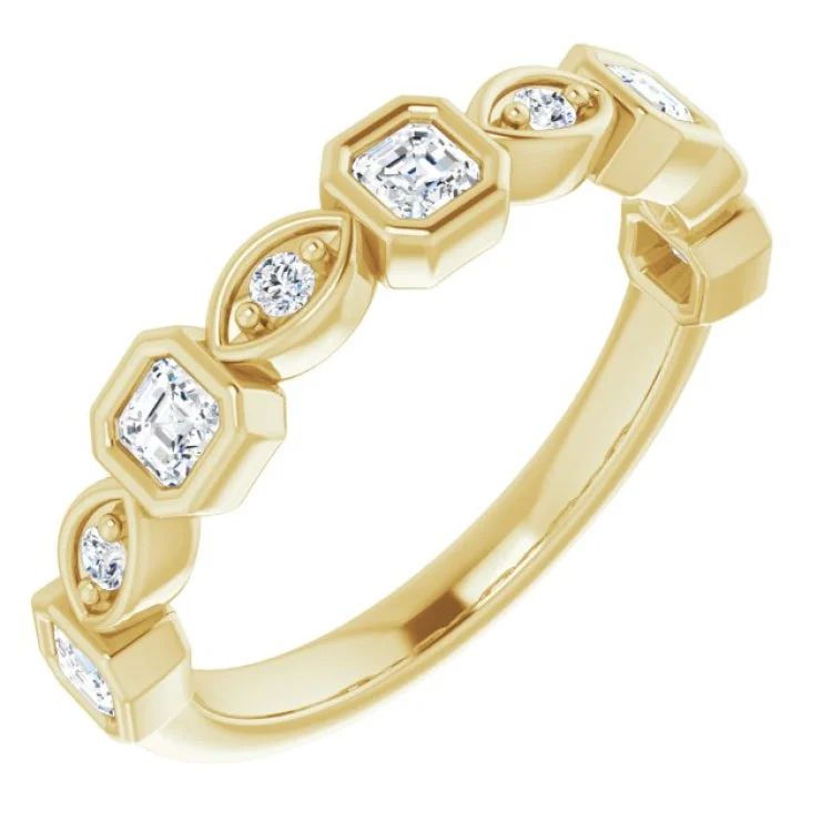 Women’s teardrop engagement ring-14K Yellow 1/2 CTW Natural Diamond Anniversary Band