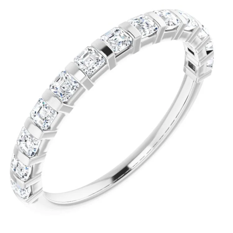 Women’s fancy engagement ring-Platinum 5/8 CTW Natural Diamond Anniversary Band