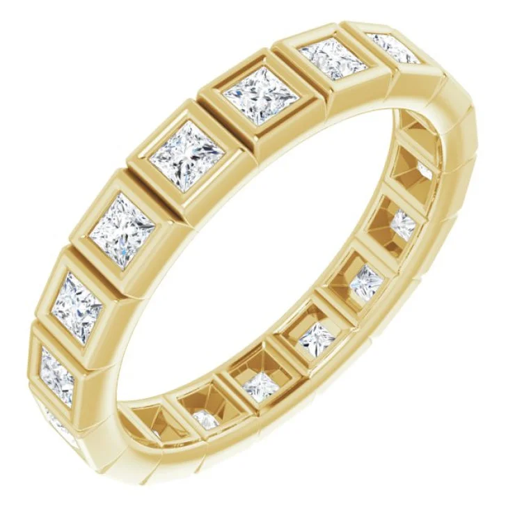 Women’s vintage diamond engagement ring-14K Yellow 1 1/5 CTW Diamond Eternity Band