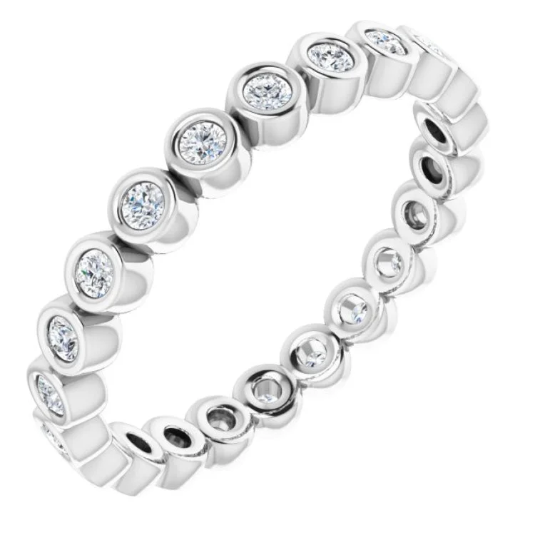 Women’s vintage engagement ring-Platinum 1/3 CTW Diamond Eternity Band