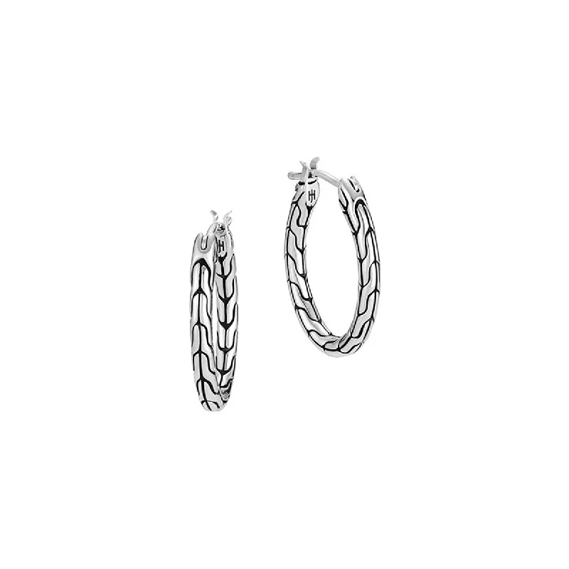 Women’s gold chain necklace-Classic Chain Small Hoop Earring