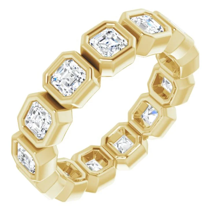 Women’s simple engagement ring-14K Yellow 2 CTW Diamond Eternity Band