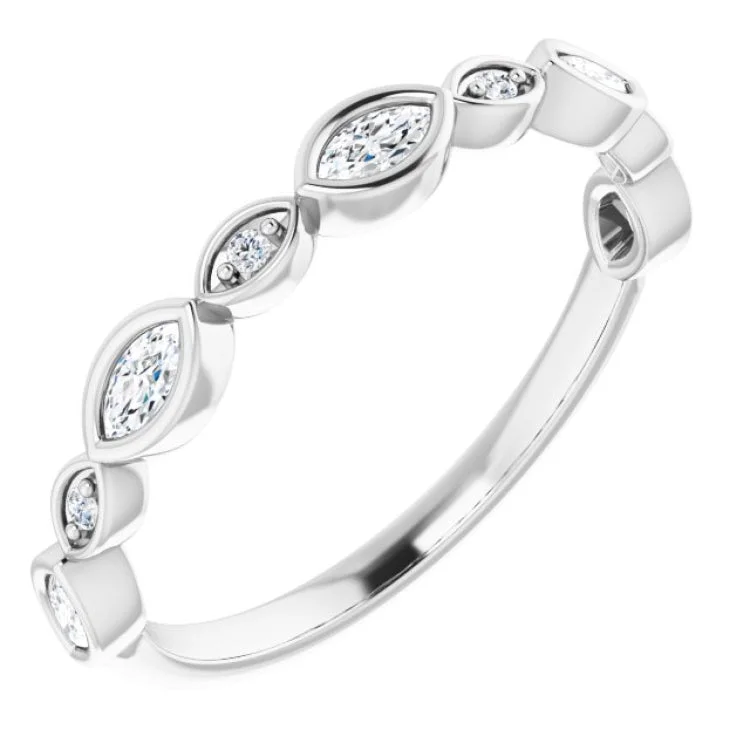 Women’s diamond eternity ring-Platinum 1/4 CTW Natural Diamond Anniversary Band