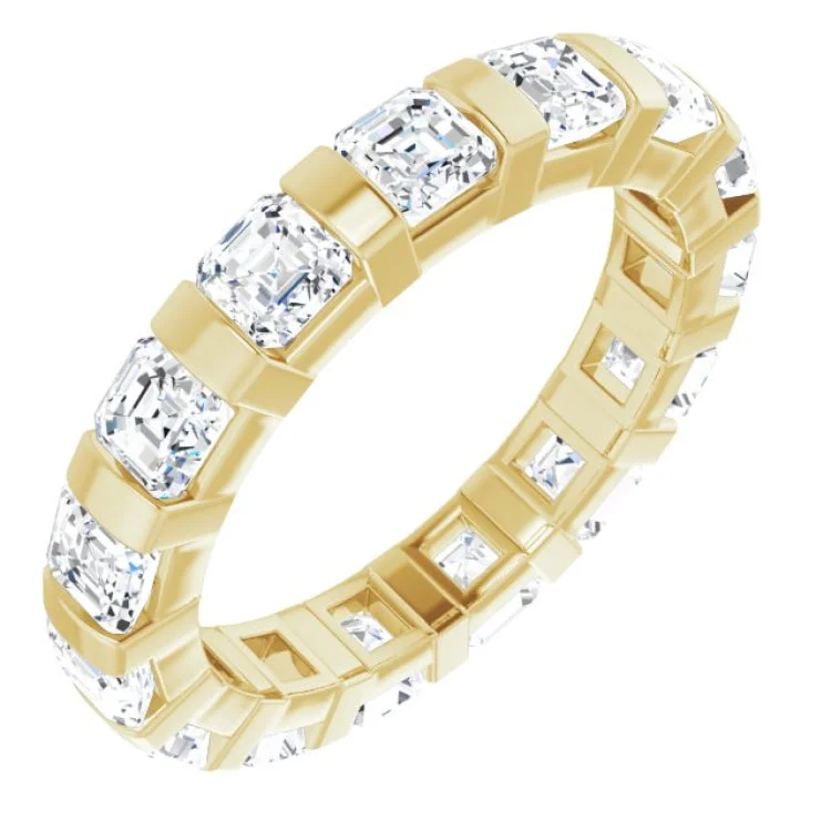 Women’s heart-shaped diamond engagement ring-14K Yellow 3/8 CTW Diamond Eternity Band