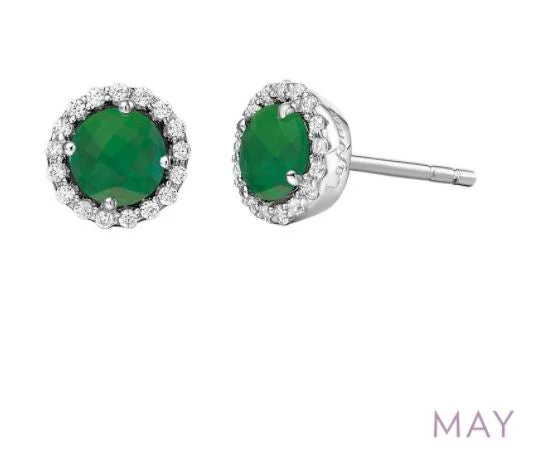 Women’s trendy earrings-May Birthstone Earrings