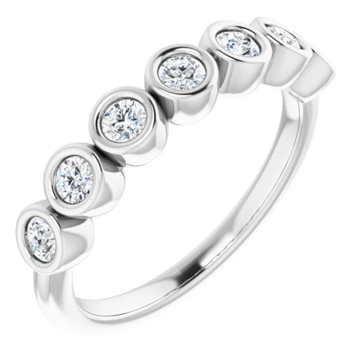 Women’s sapphire stone engagement ring-Platinum 3/8 CTW Natural Diamond Anniversary Band