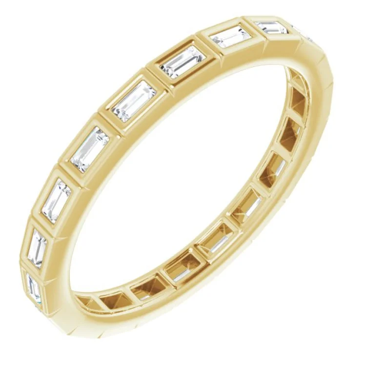 Women’s halo diamond ring engagement-14K Yellow 1/4 CTW Diamond Eternity Band