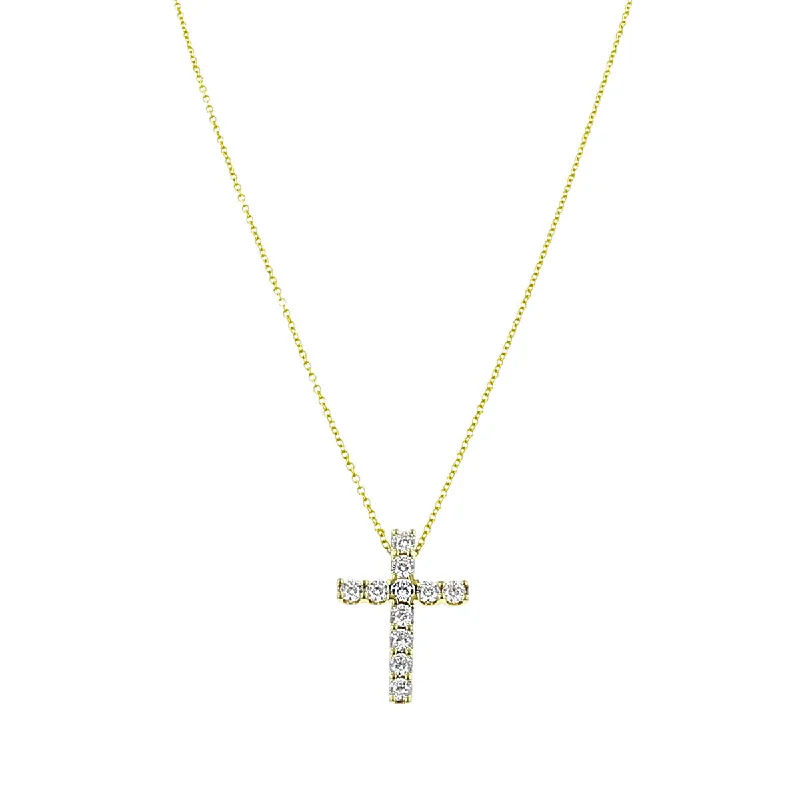 Women’s cute necklace-Cross Pendant with Diamonds