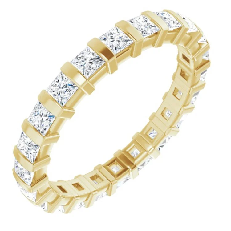 Women’s gemstone engagement ring-14K Yellow 1 1/8 CTW Diamond Eternity Band