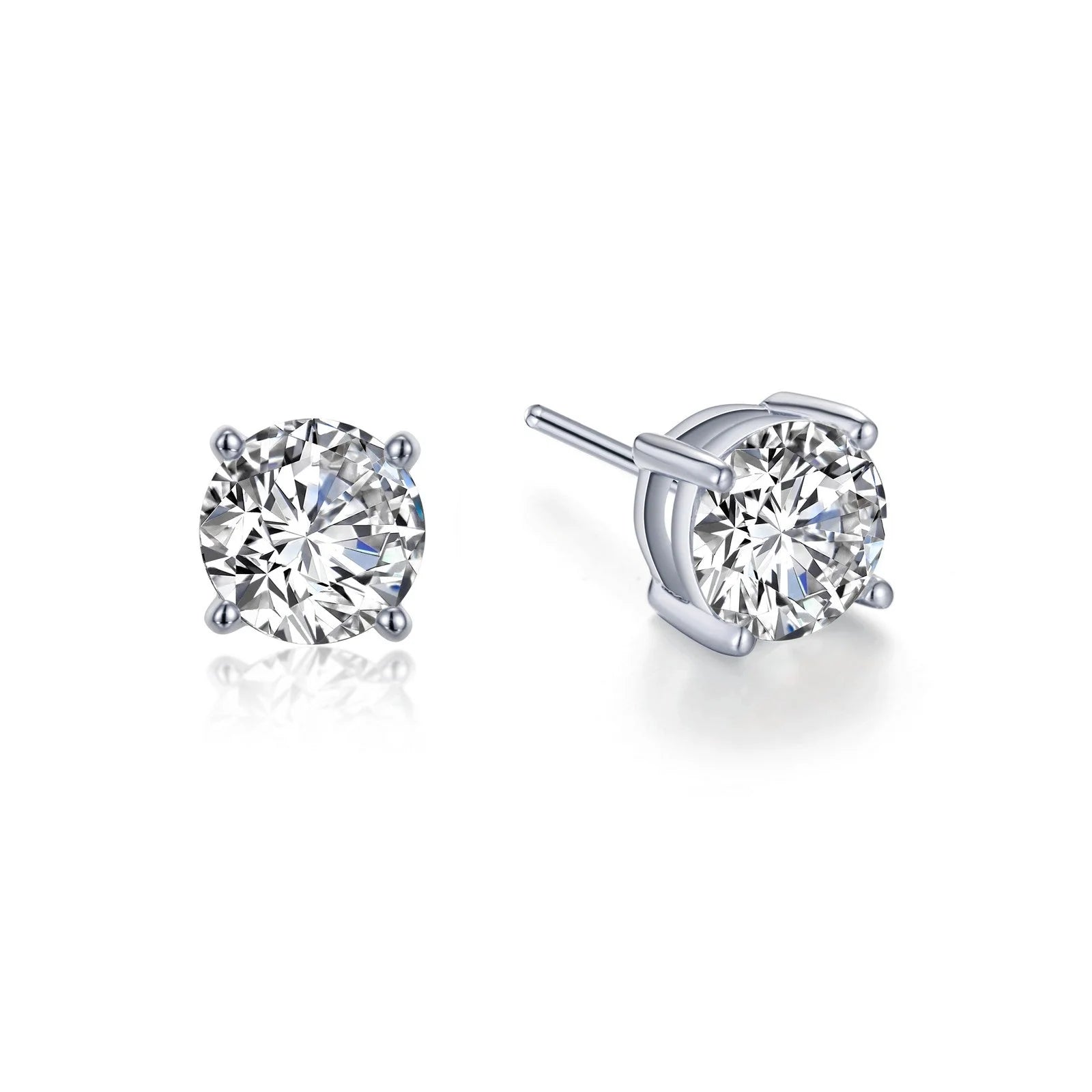 Women’s round earrings-2.5 CTW Solitaire Stud Earrings