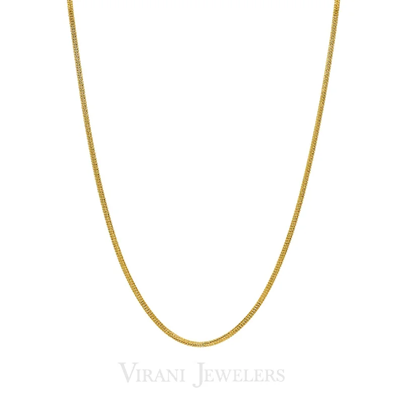 Women’s trendy necklace-22k Yellow Gold Curb Chain for Men