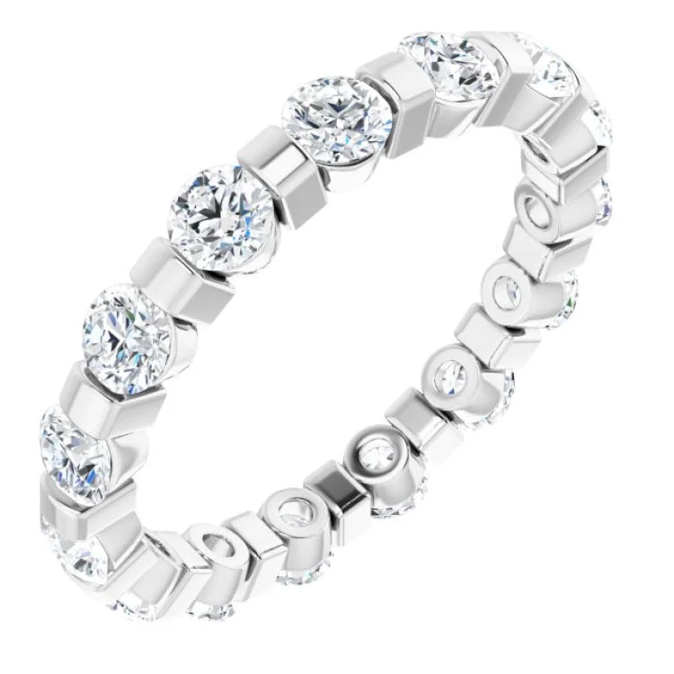 Women’s eternity engagement ring-Platinum 1 1/2 CTW Diamond Eternity Band