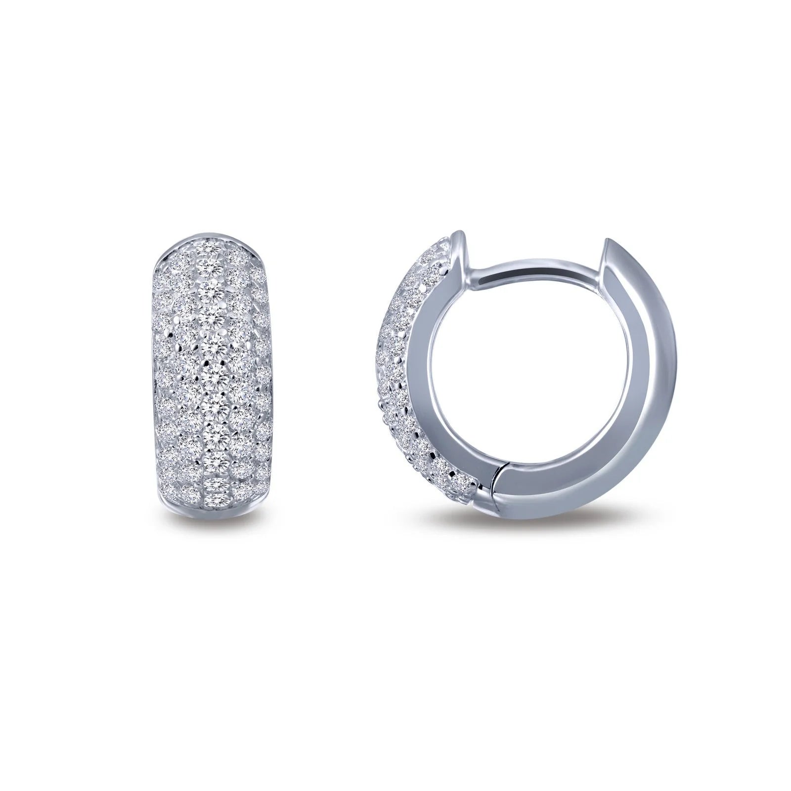 Women’s double drop earrings-5-Row Huggie Hoop Earrings