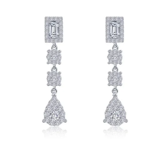 Women’s trendy earrings-Linear Drop Earrings