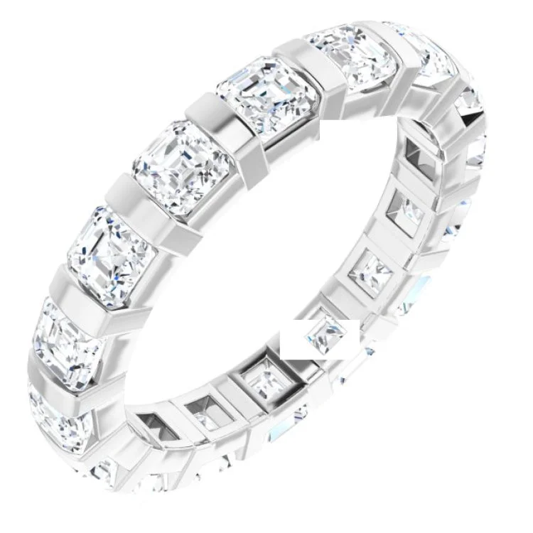 Women’s white gold solitaire engagement ring-14K White 2 1/2 CTW Diamond Eternity Band