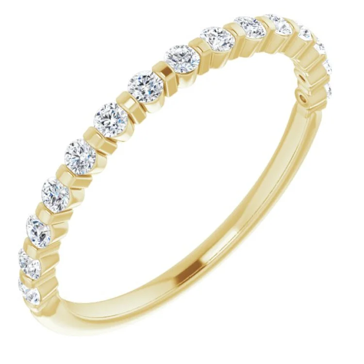 Women’s sapphire stone engagement ring-14K Yellow 1/3 CTW Natural Diamond Anniversary Band