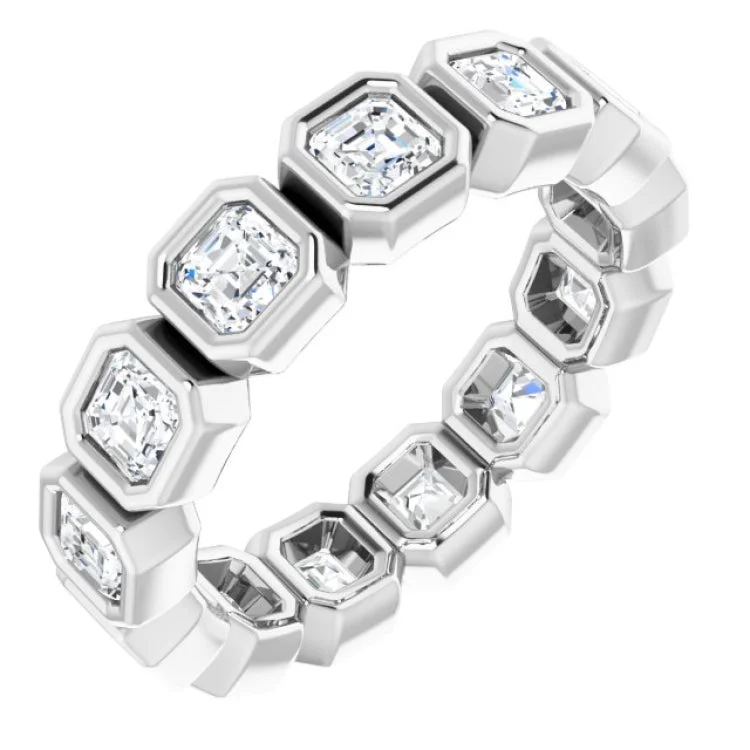 Women’s solitaire engagement ring-14K White 2 CTW Diamond Eternity Band