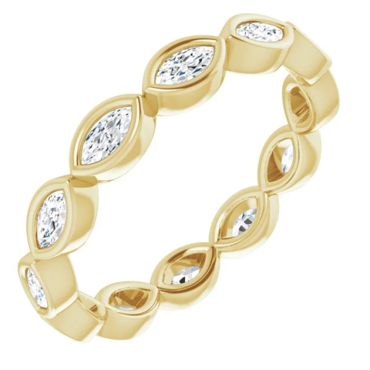 Women’s fine diamond engagement ring-14K Yellow 1/2 CTW Diamond Eternity Band