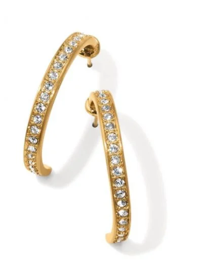 Women’s bridal earrings-Meridian Zenith Medium Hoop Earrings