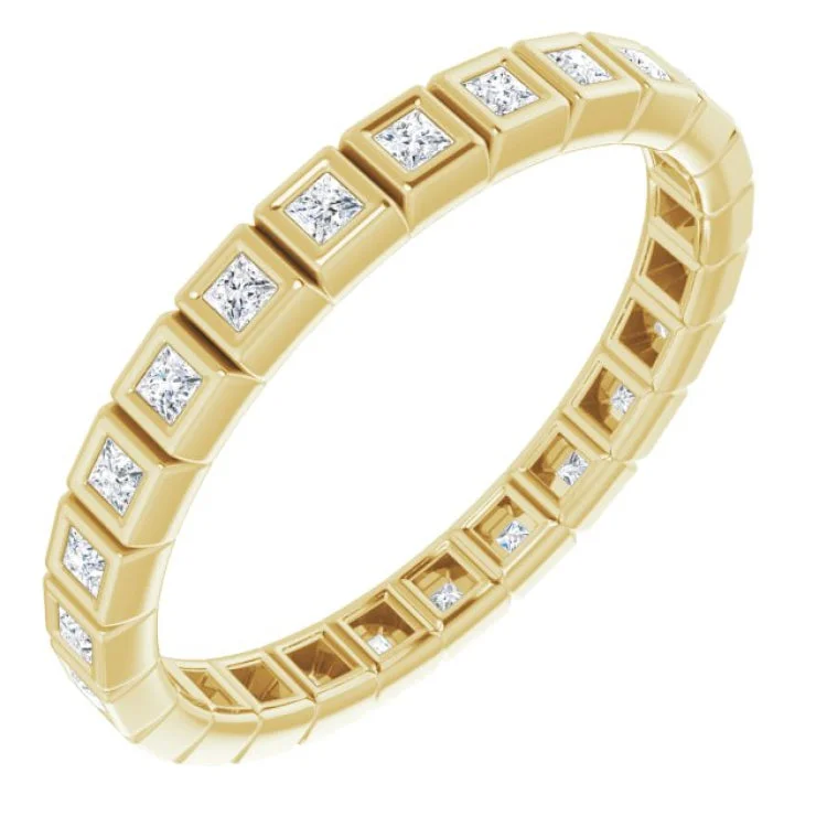 Women’s timeless engagement ring-14K Yellow 1/3 CTW Diamond Eternity Band