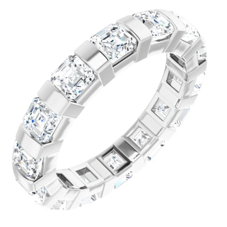 Women’s unique engagement ring-14K White 2 1/2 CTW Diamond Eternity Band