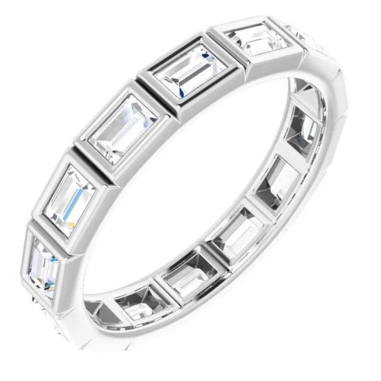 Women’s custom engagement ring-Platinum 1 1/6 CTW Diamond Eternity Band