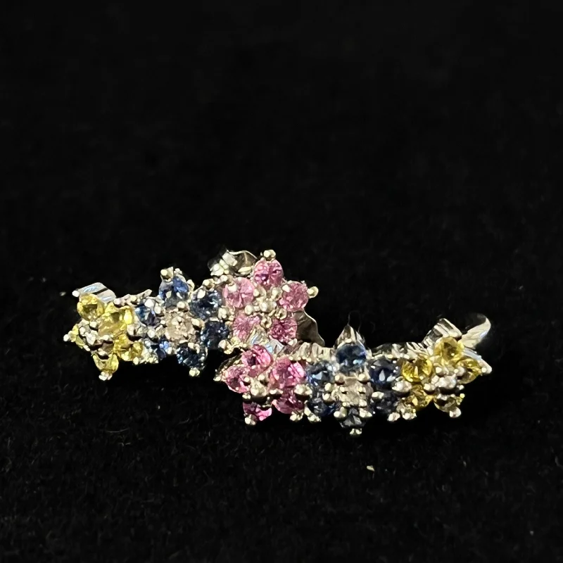 Women’s gem drop earrings-$299 10 Karat flower Stud Earrings