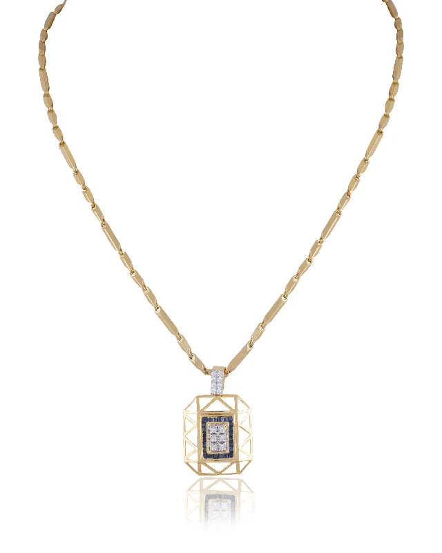 Women’s gemstone pendant necklace-Diamond Pendant