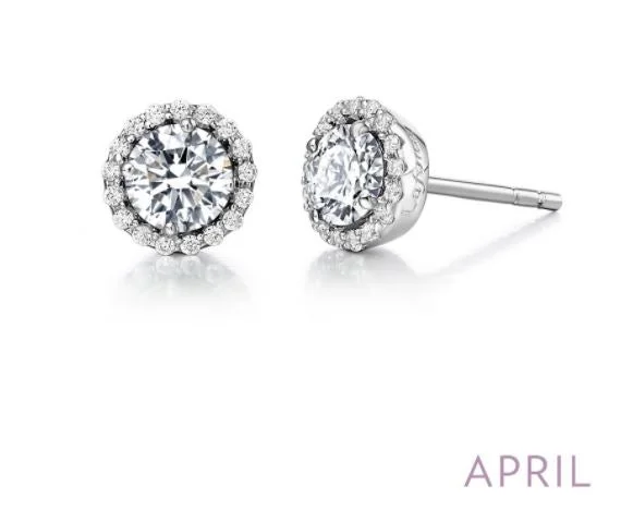 Women’s sapphire earrings-April Birthstone Earrings