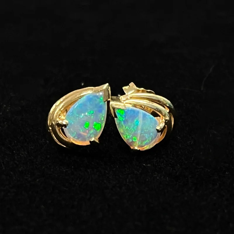 Women’s gemstone drop earrings-$299 Clearance 14 Karat Opal Stud Earrings