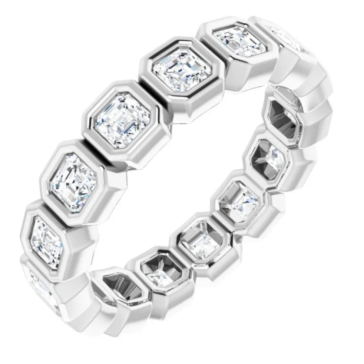 Women’s round diamond engagement ring-14K White 1 1/2 CTW Diamond Eternity Band