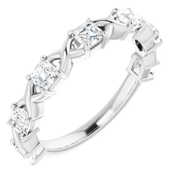 Women’s elegant engagement ring-Platinum 1 1/8 CTW Natural Diamond Anniversary Band