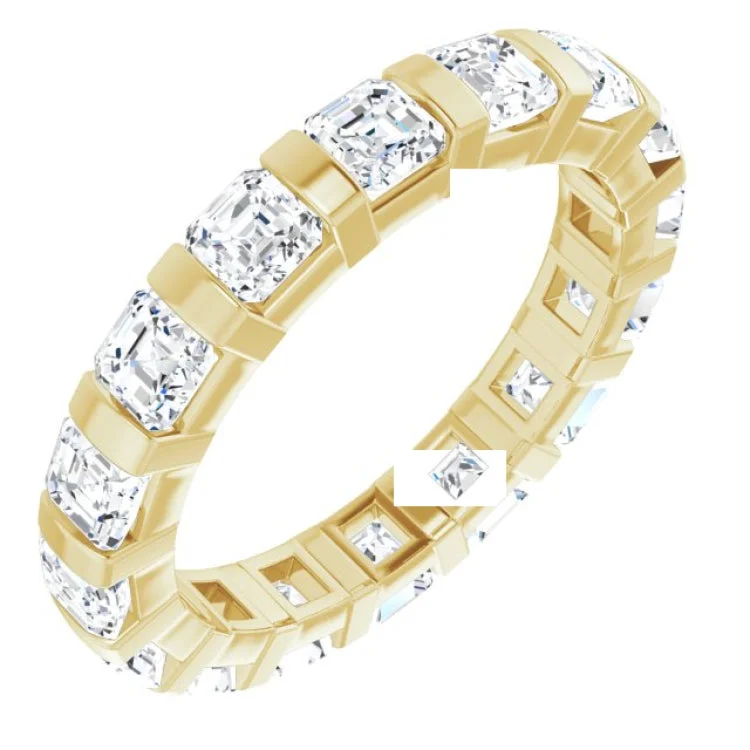 Women’s modern engagement ring-14K Yellow 2 1/2 CTW Diamond Eternity Band