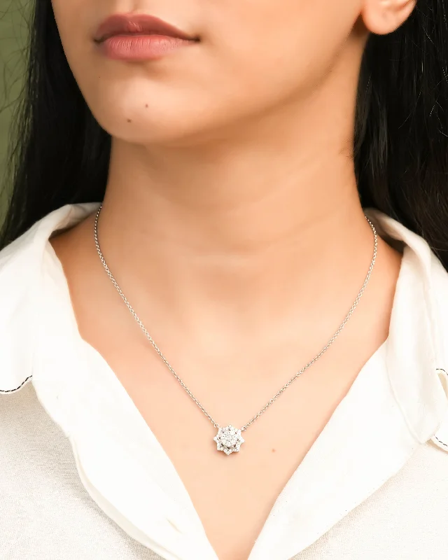 Women’s diamond necklace-Diamond Pendant