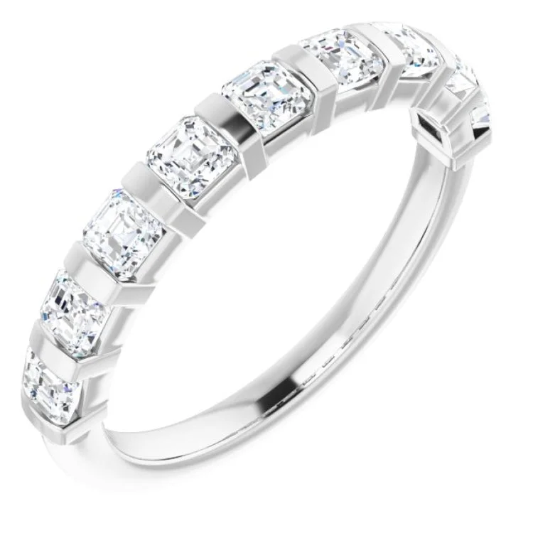 Women’s eternity engagement ring-Platinum 9/10 CTW Natural Diamond Anniversary Band