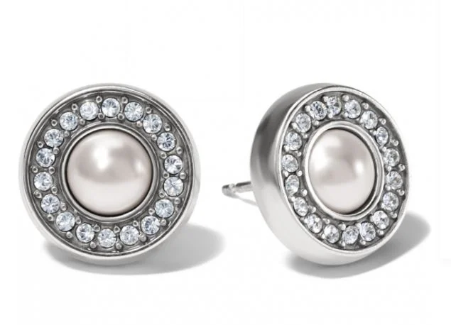 Women’s luxury earrings-Meridian Pearl Post Earrings