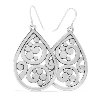 Women’s diamond earrings-Contempo Teardrop French Wire Earrings