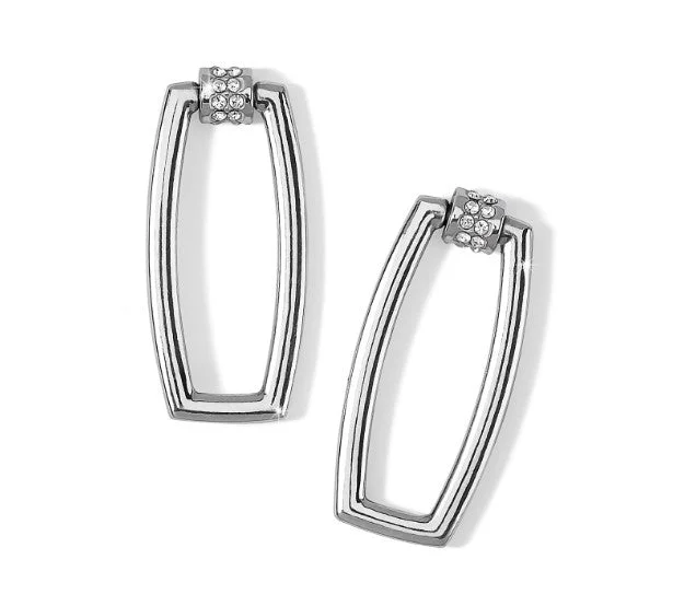 Women’s bridal earrings-Meridian Linx Post Earrings