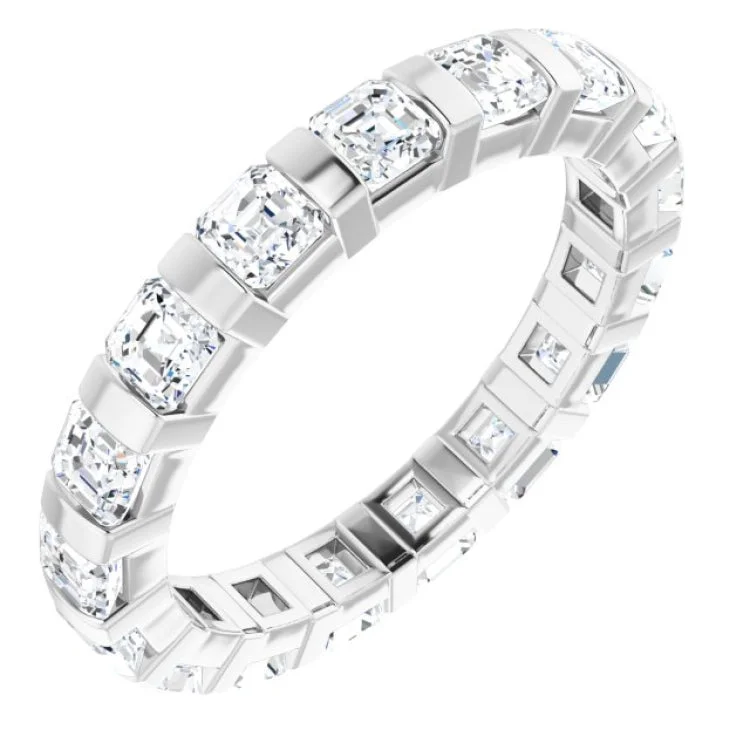 Women’s simple gold engagement ring-Platinum 1 3/4 CTW Diamond Eternity Band