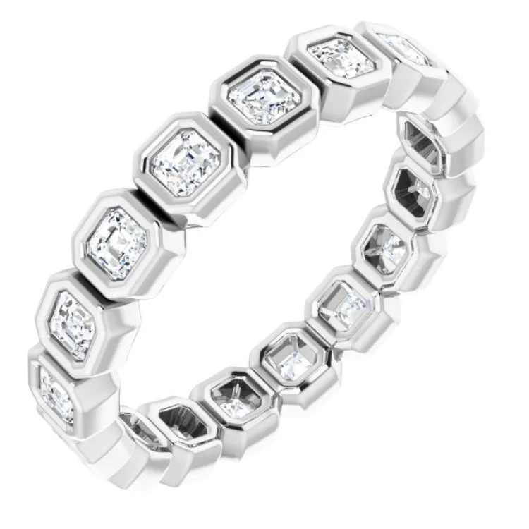 Women’s fine diamond engagement ring-Platinum 7/8 CTW Diamond Eternity Band