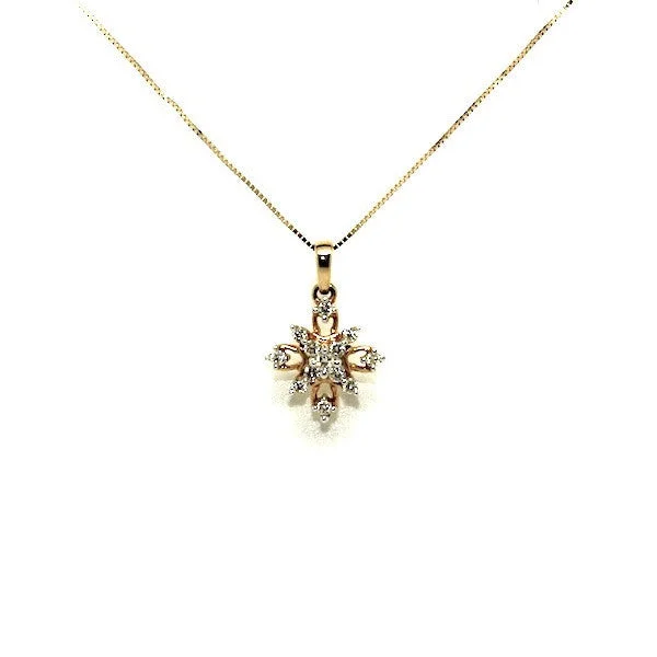 Women’s gold pendant necklace-Nakshatra Diamond Pendant AD No. 0498