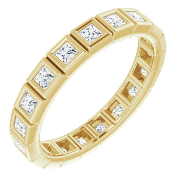 Women’s teardrop engagement ring-14K Yellow 5/8 CTW Diamond Eternity Band