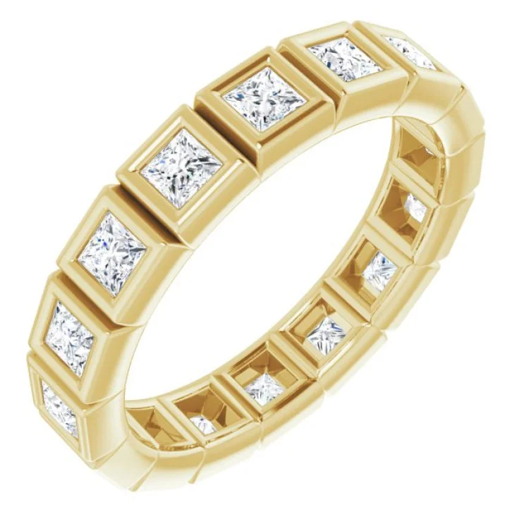 Women’s double band engagement ring-14K Yellow 1 1/8 CTW Diamond Eternity Band