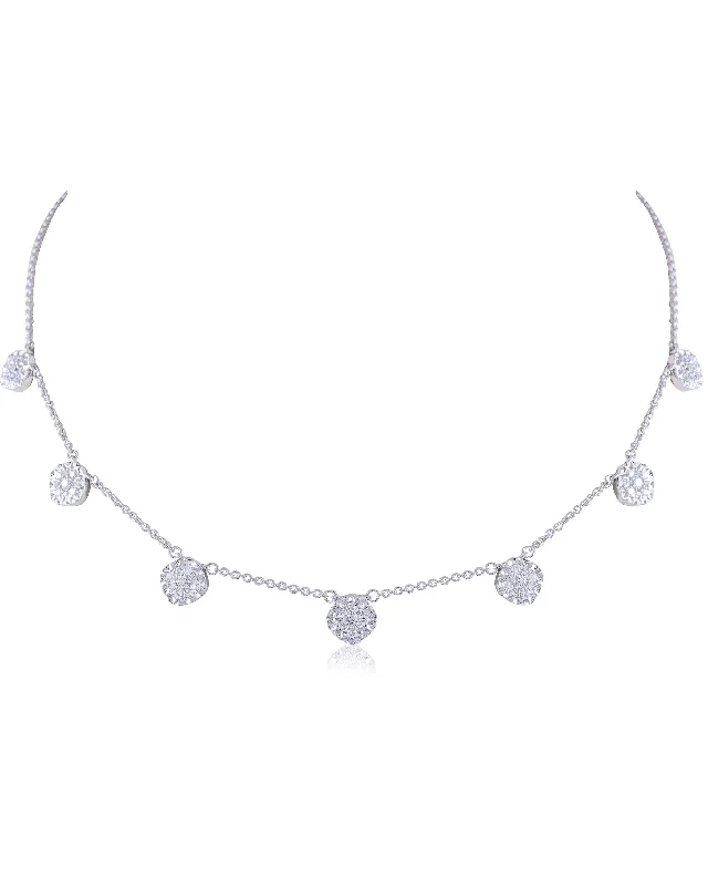 Women’s luxury gemstone necklace-Diamond Pendant