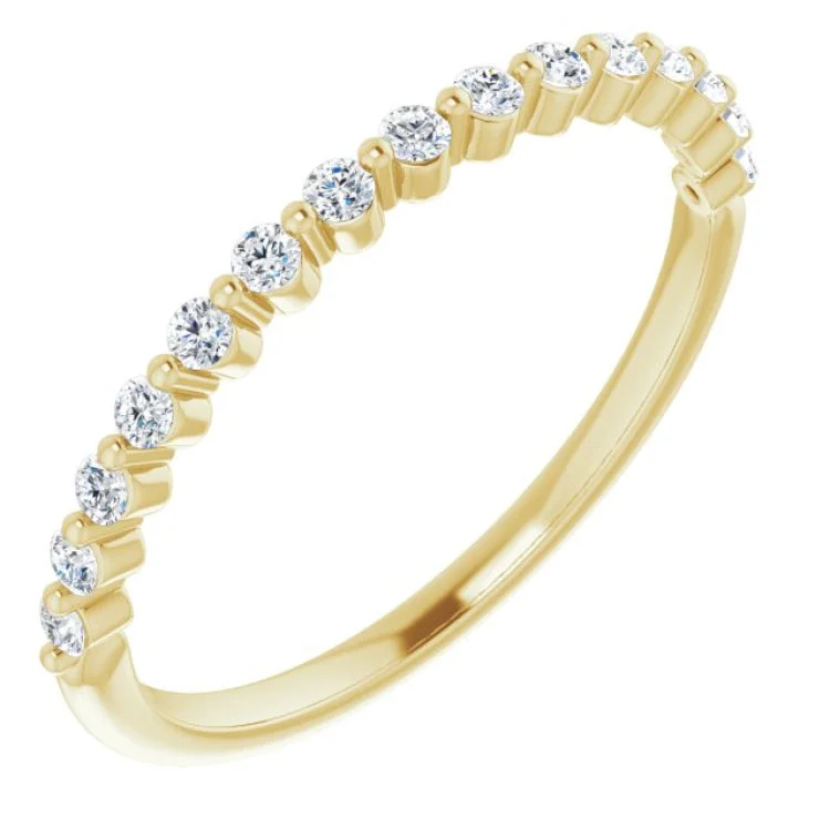 Women’s yellow gold engagement ring-14K Yellow 1/5 CTW Natural Diamond Anniversary Band