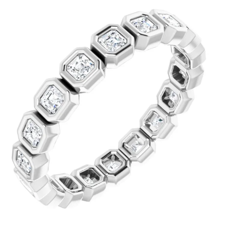 Women’s unique engagement ring-14K Rose 1 1/5 CTW Diamond Eternity Band