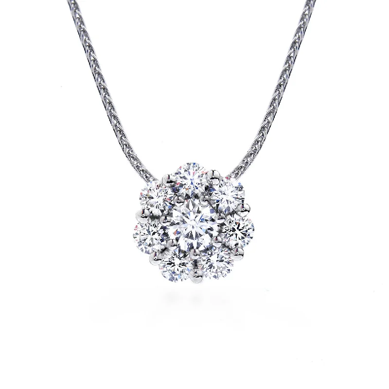 Women’s circle pendant necklace-Beloved Diamond Pendant