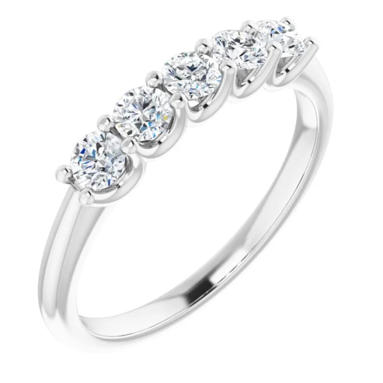 Women’s diamond eternity ring-Platinum 1/2 CTW Natural Diamond Anniversary Band