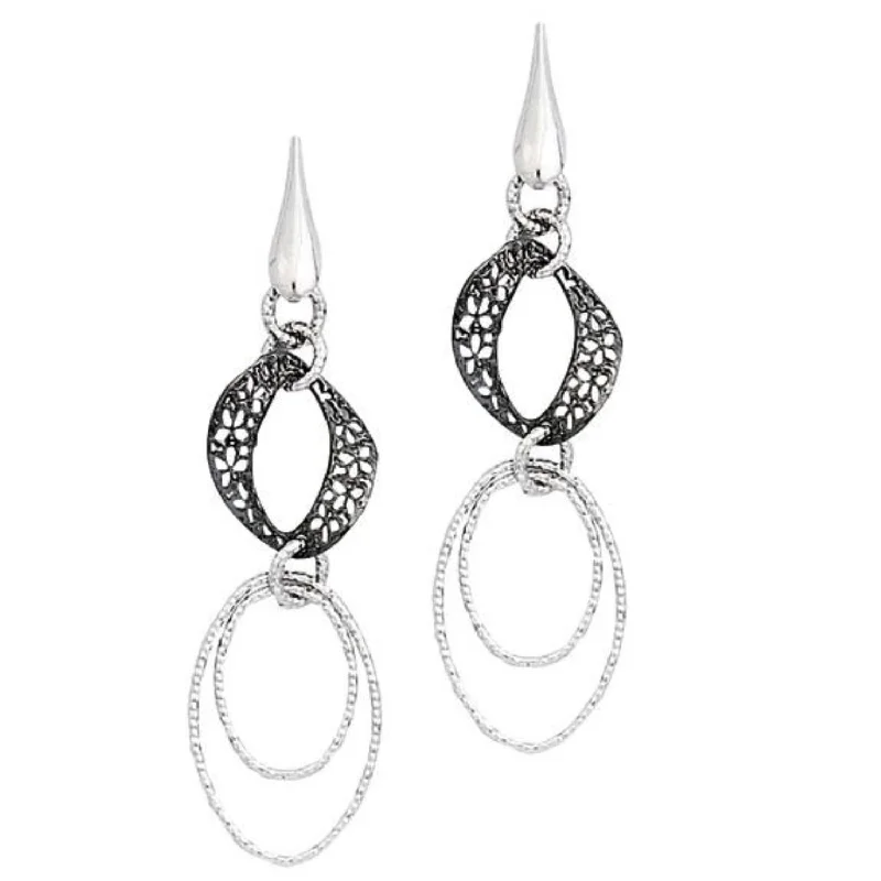 Women’s personalized earrings-Sterling Silver Drop & Dangle Earrings