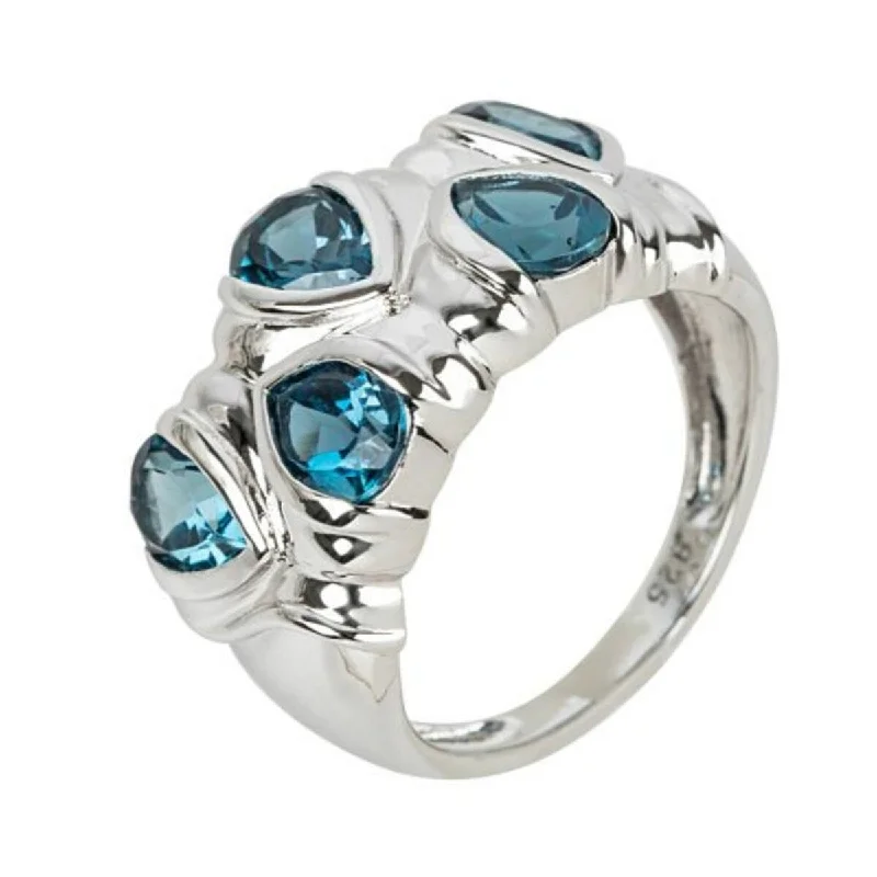 Women’s celestial ring-925 Sterling Silver London Blue Topaz Ring